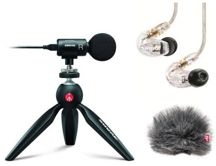 SHURE HOTbundle, MV88+, SE215-CL, AMV88-FUR